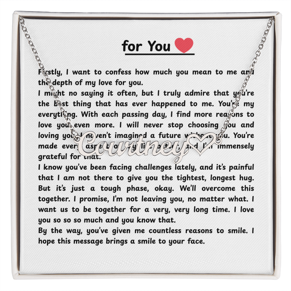 Personalized For You Name Necklace