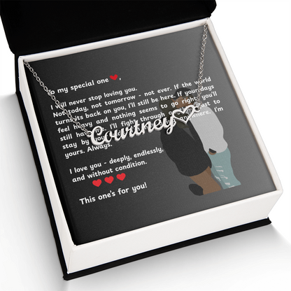 Personalized To My Special One Heart Name Necklace