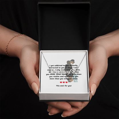 Personalized This One's For You Heart Name Necklace