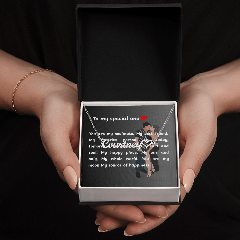 Personalized To My Special One Heart Name Necklace