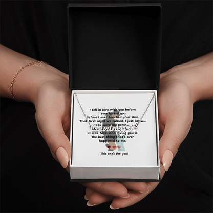 Personalized This One's For You Heart Name Necklace