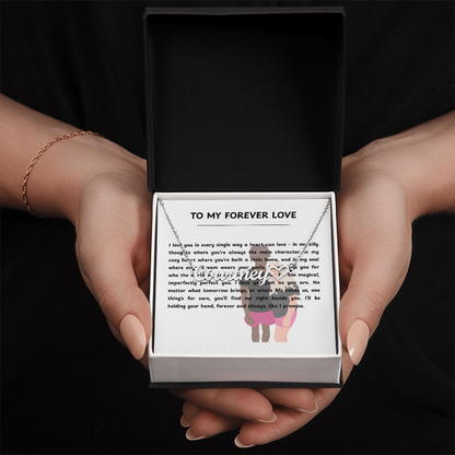Personalized To My Forever Love Heart Name Necklace