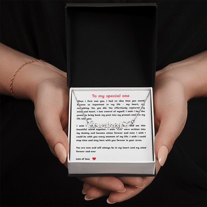 Personalized To My Special One Heart Name Necklace