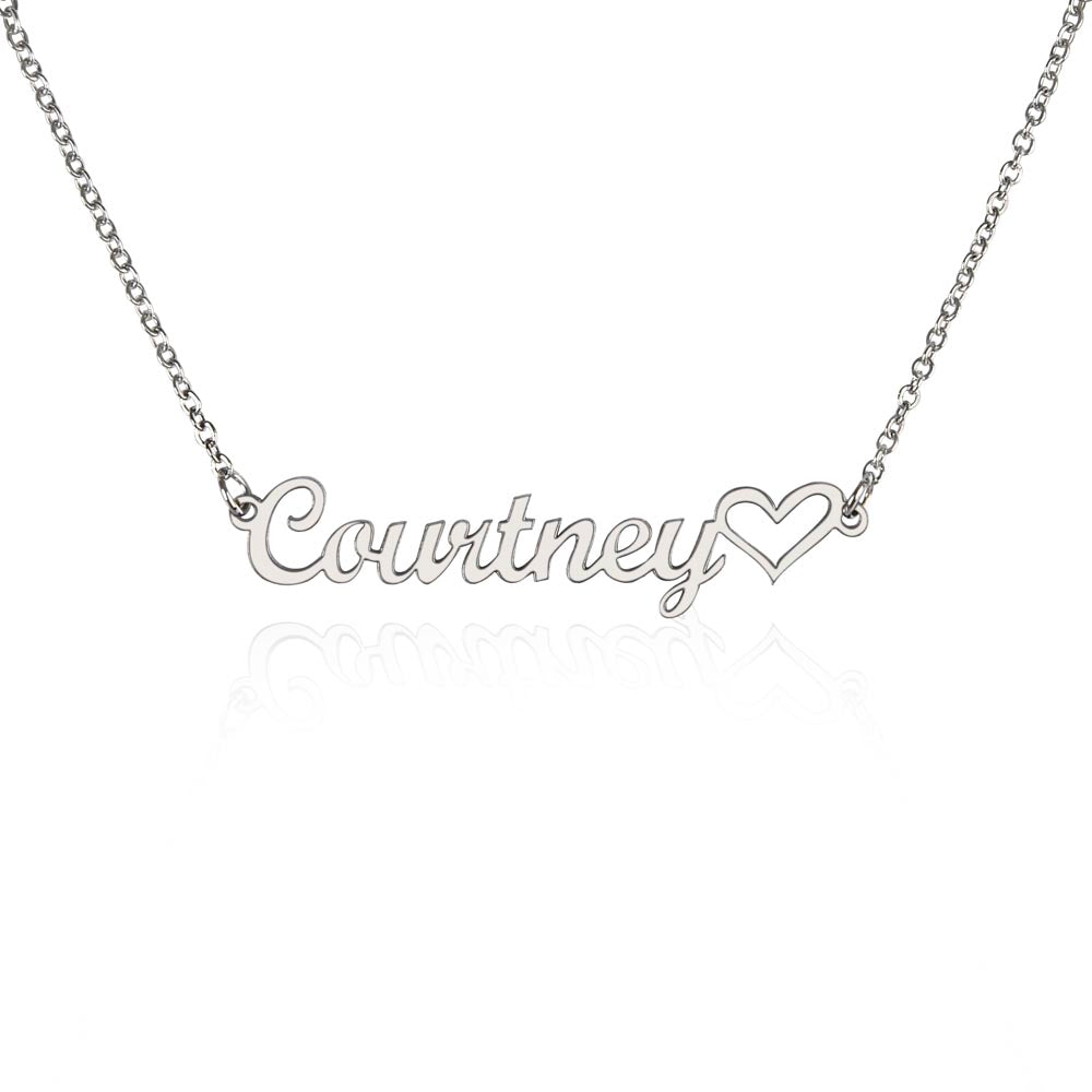 Personalized To My Forever Love Heart Name Necklace