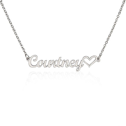 Personalized To My Forever Love Heart Name Necklace