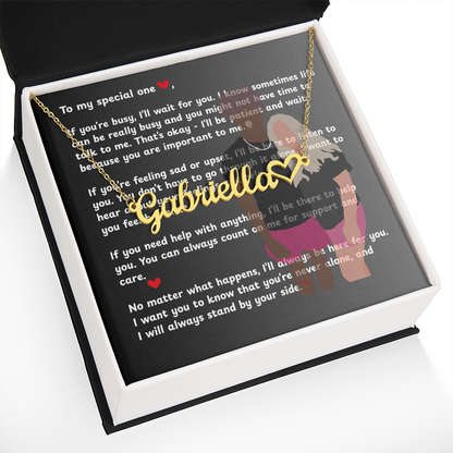Personalized To My Special One Heart Name Necklace