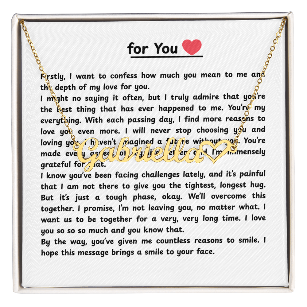 Personalized For You Name Necklace
