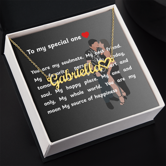 Personalized To My Special One Heart Name Necklace