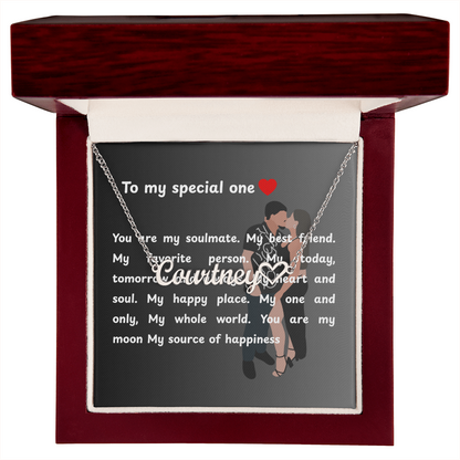 Personalized To My Special One Heart Name Necklace