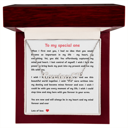 Personalized To My Special One Heart Name Necklace