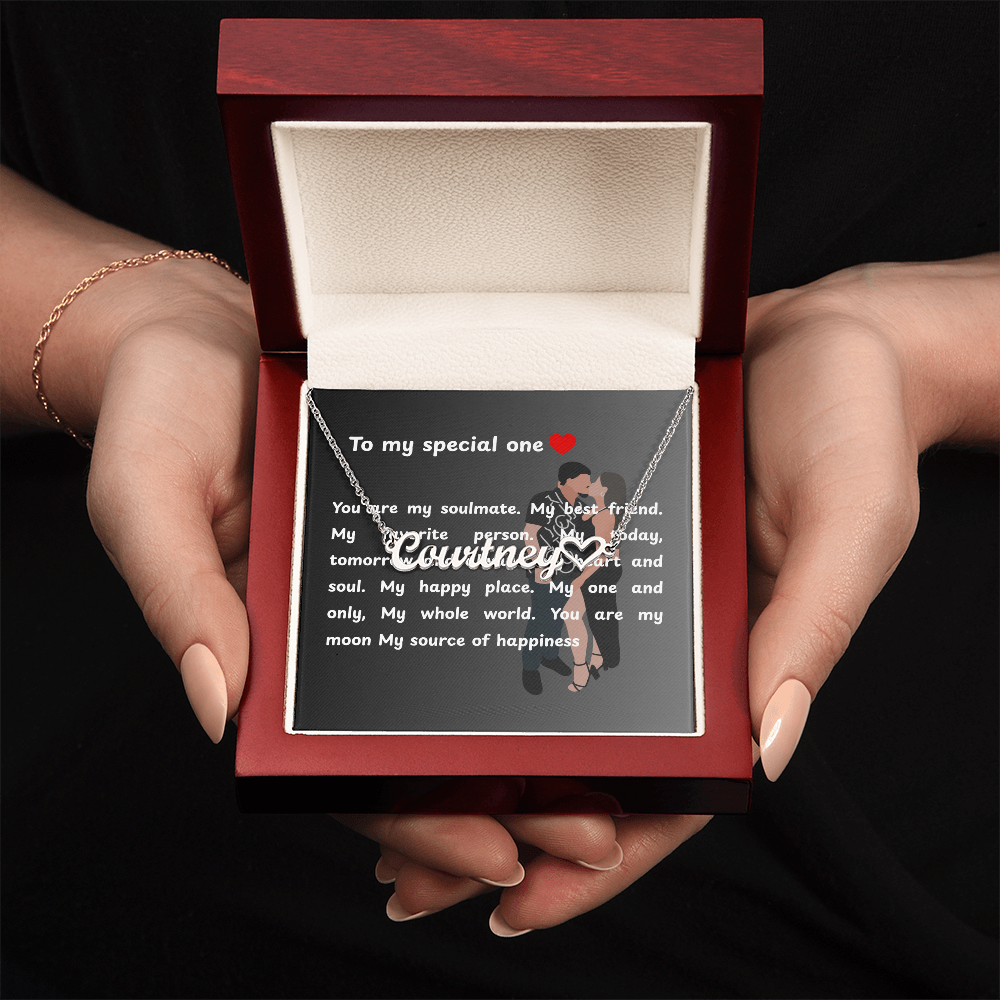Personalized To My Special One Heart Name Necklace