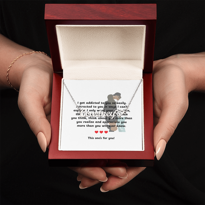 Personalized This One's For You Heart Name Necklace