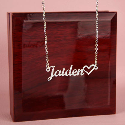 Personalized Mom Heart Name Necklace