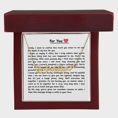 Personalized For You Name Necklace