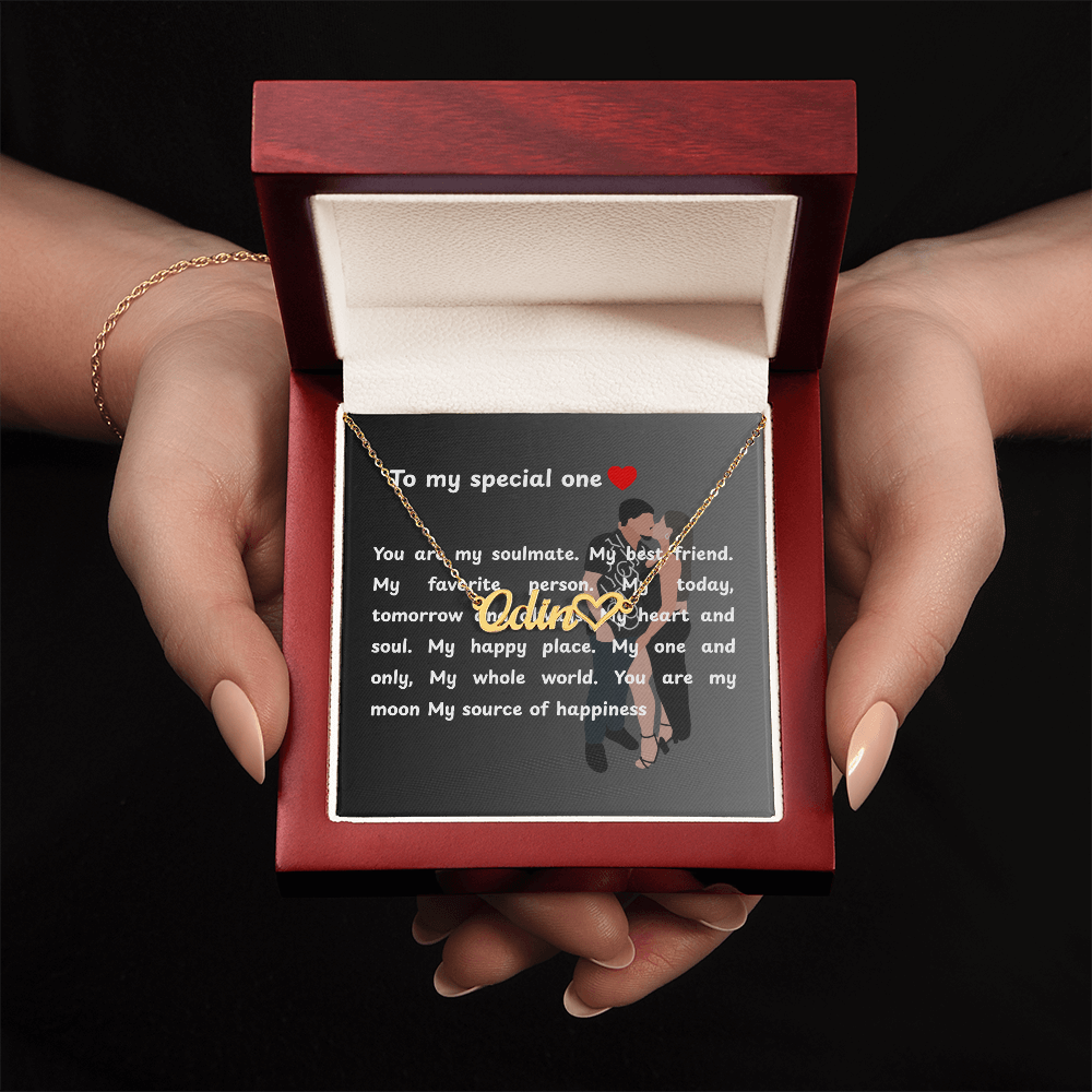 Personalized To My Special One Heart Name Necklace