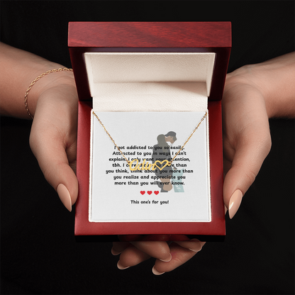 Personalized This One's For You Heart Name Necklace