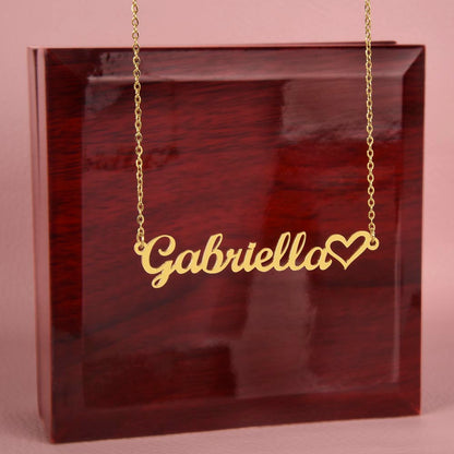 Personalized My Love Heart Name Necklace
