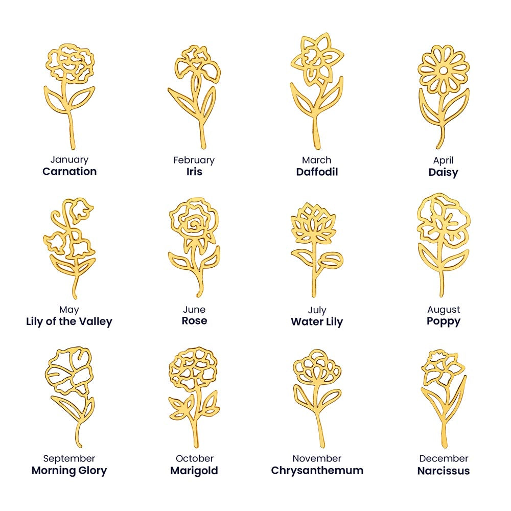 Personalized This One's For You Flower Name Necklace