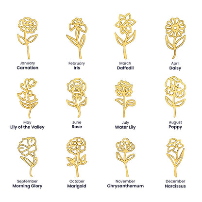 Personalized This One's For You Flower Name Necklace