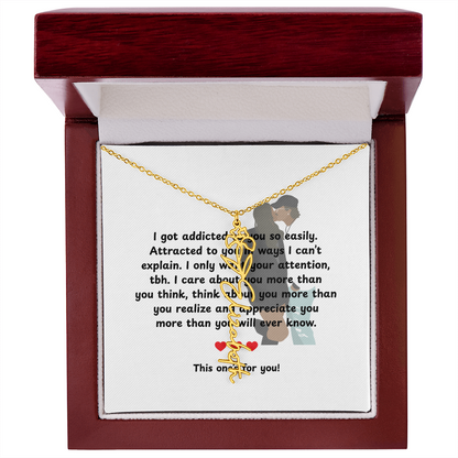 Personalized This One's For You Flower Name Necklace