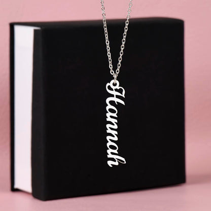Personalized Mom Multi Vertical Name Necklace