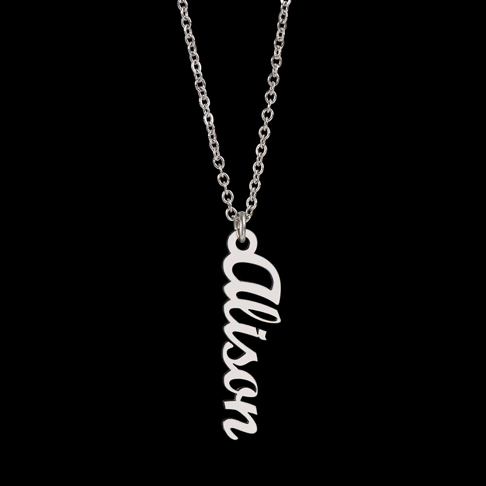 Personalized Mom Multi Vertical Name Necklace