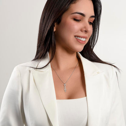 Personalized Mum Multi Vertical Name Necklace