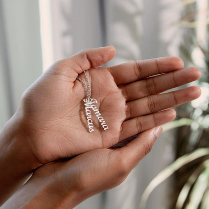 Personalized Mum Multi Vertical Name Necklace