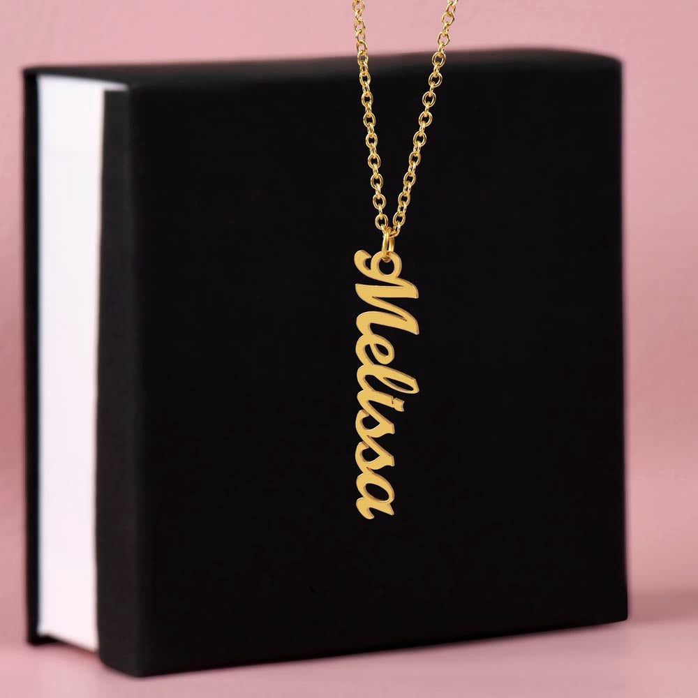 Personalized Mom Multi Vertical Name Necklace