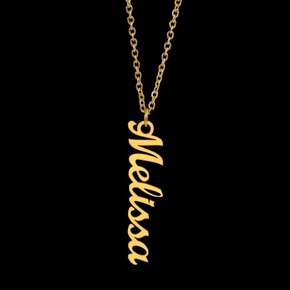 Personalized Thank You Mom Multi Vertical Name Necklace
