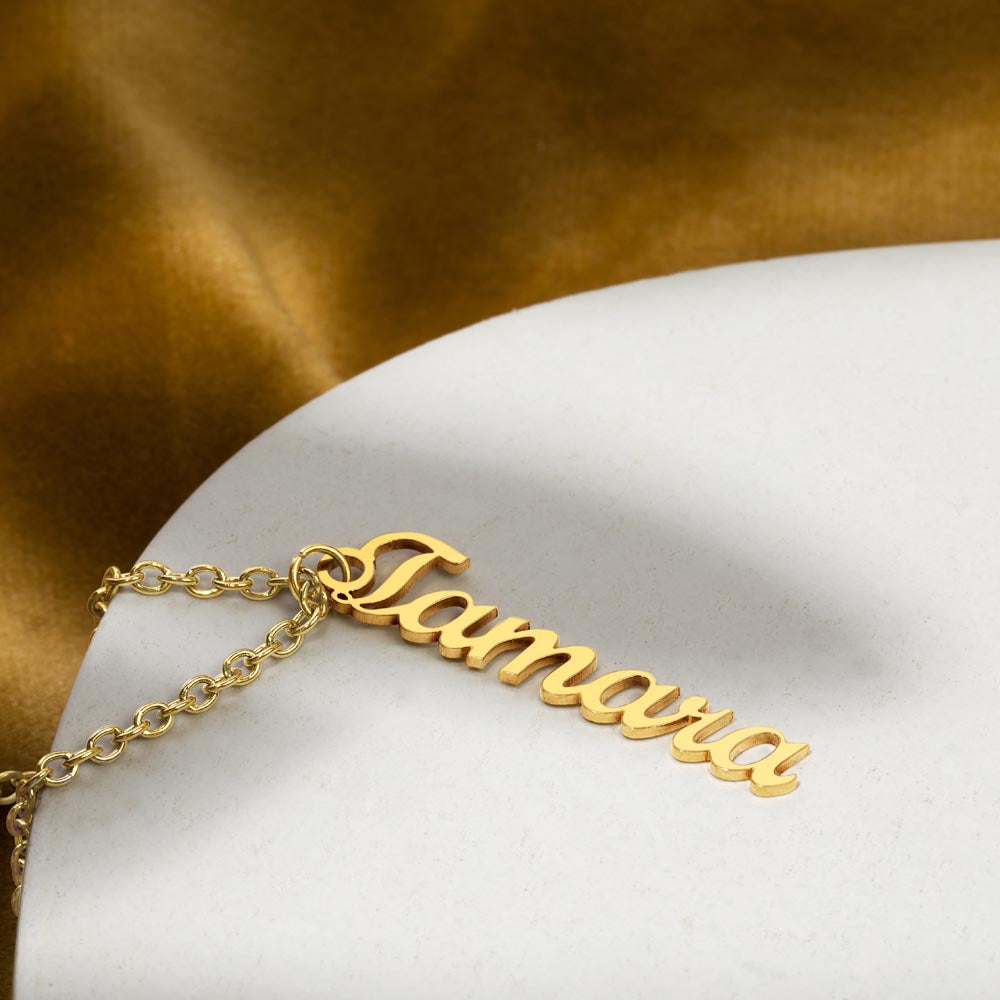 Personalized Mom Multi Vertical Name Necklace