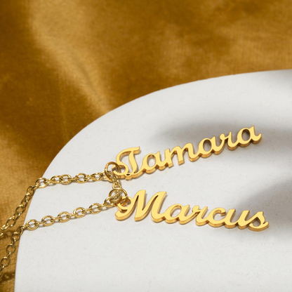 Personalized Mom Multi Vertical Name Necklace