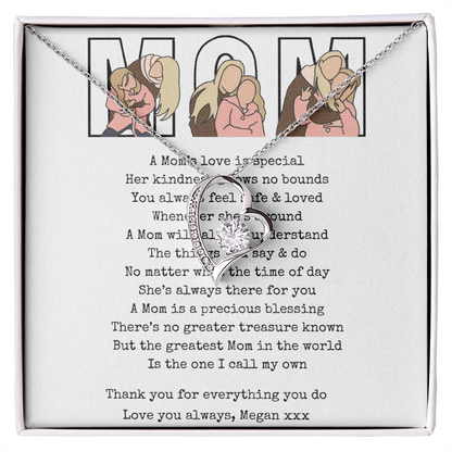 Personalized Mom Forever Love Necklace