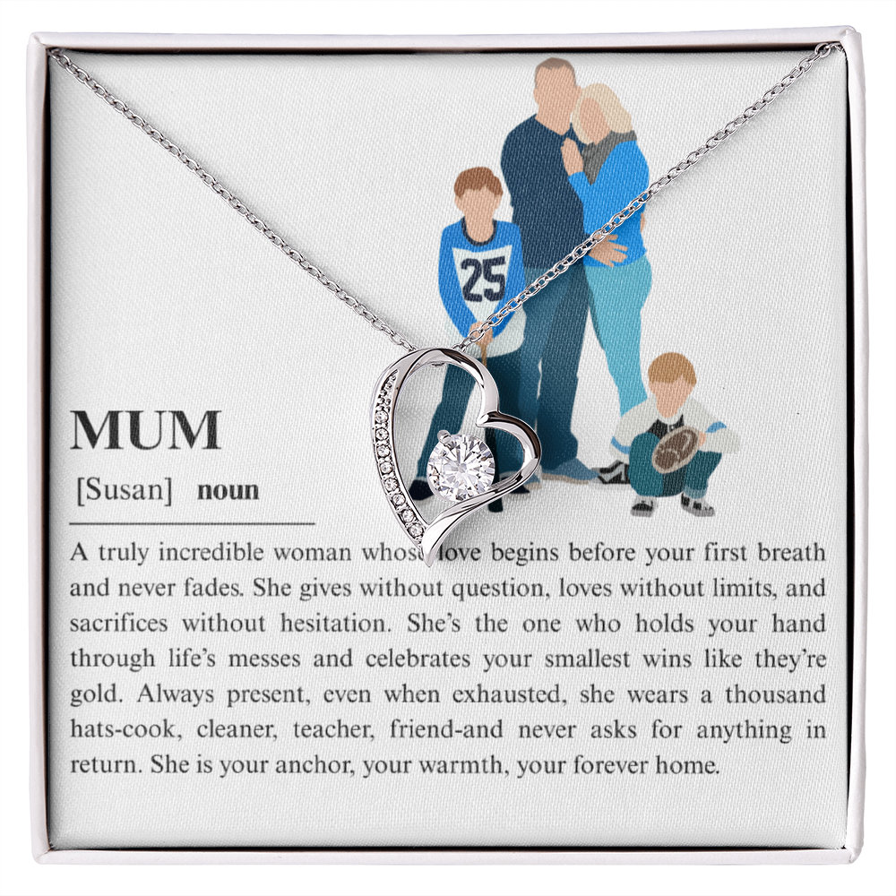 Personalized Mum Forever Love Necklace