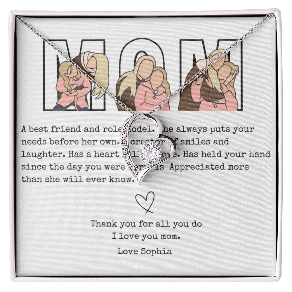 Personalized Mom Forever Love Necklace