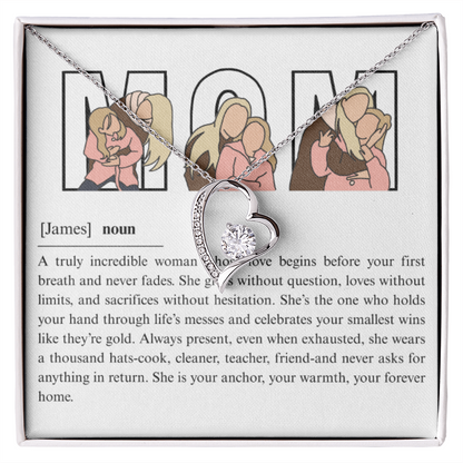 Personalized Mom Forever Love Necklace