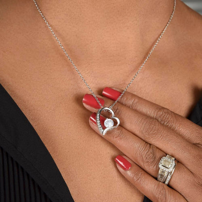 Personalized Mom I Love You Forever Love Necklace