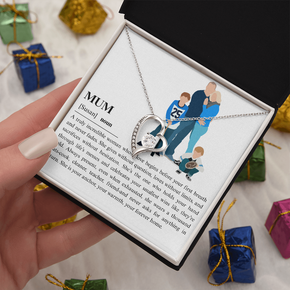 Personalized Mum Forever Love Necklace
