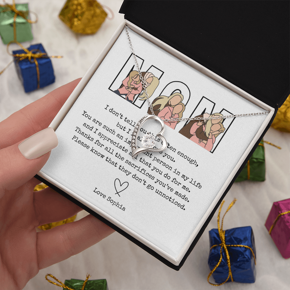 Personalized Mom Forever Love Necklace