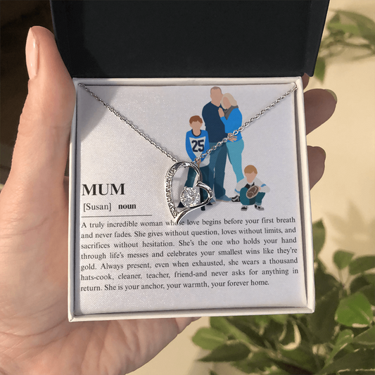 Personalized Mum Forever Love Necklace