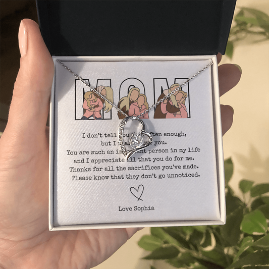 Personalized Mom Forever Love Necklace