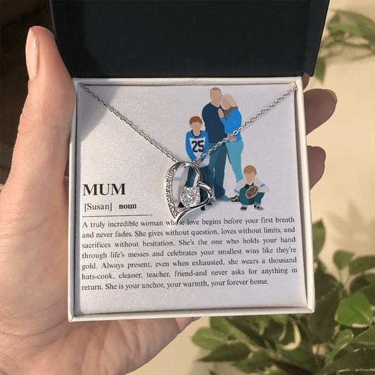 Personalized Mum Forever Love Necklace