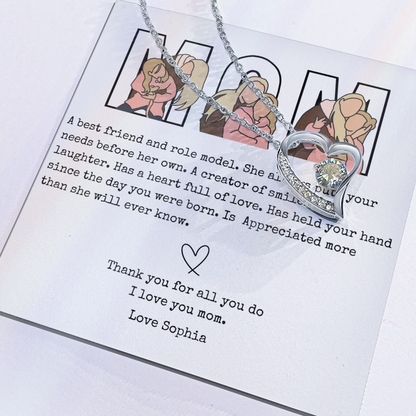 Personalized Mom Forever Love Necklace