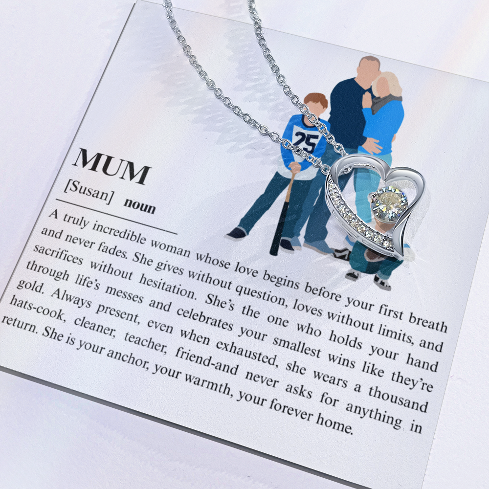 Personalized Mum Forever Love Necklace