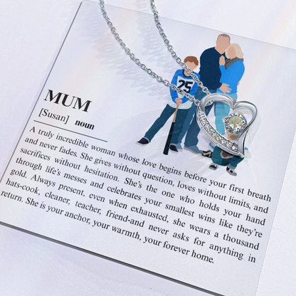 Personalized Mum Forever Love Necklace