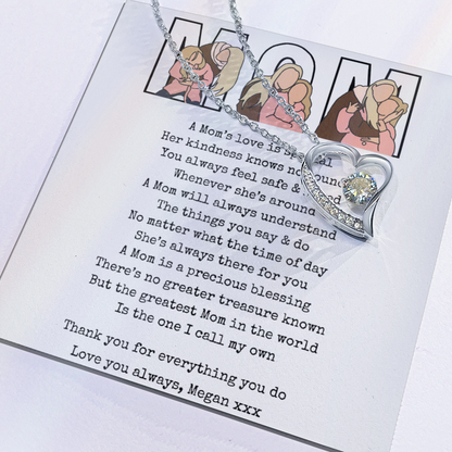 Personalized Mom Forever Love Necklace