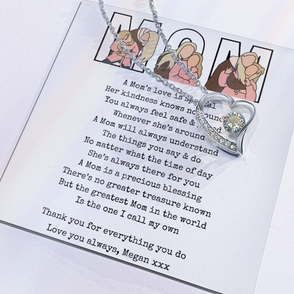 Personalized Mom Forever Love Necklace