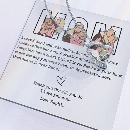 Personalized Mom Forever Love Necklace