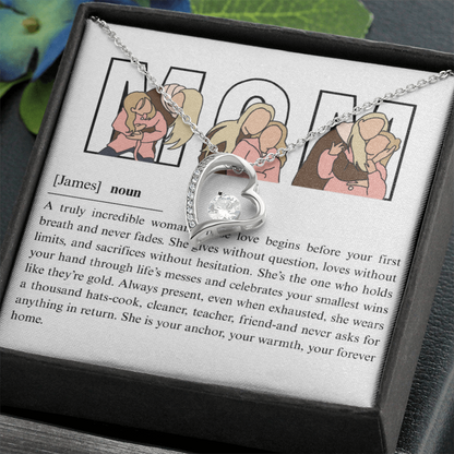Personalized Mom Forever Love Necklace