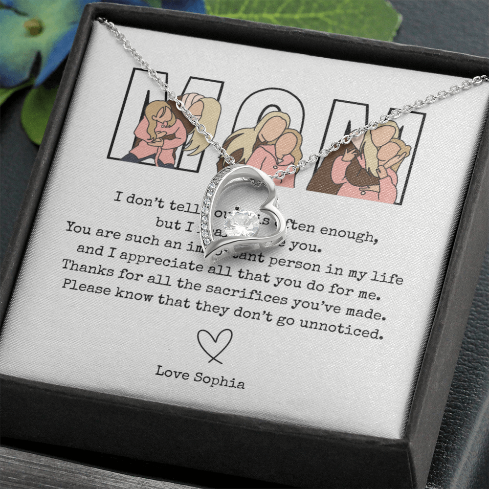 Personalized Mom Forever Love Necklace